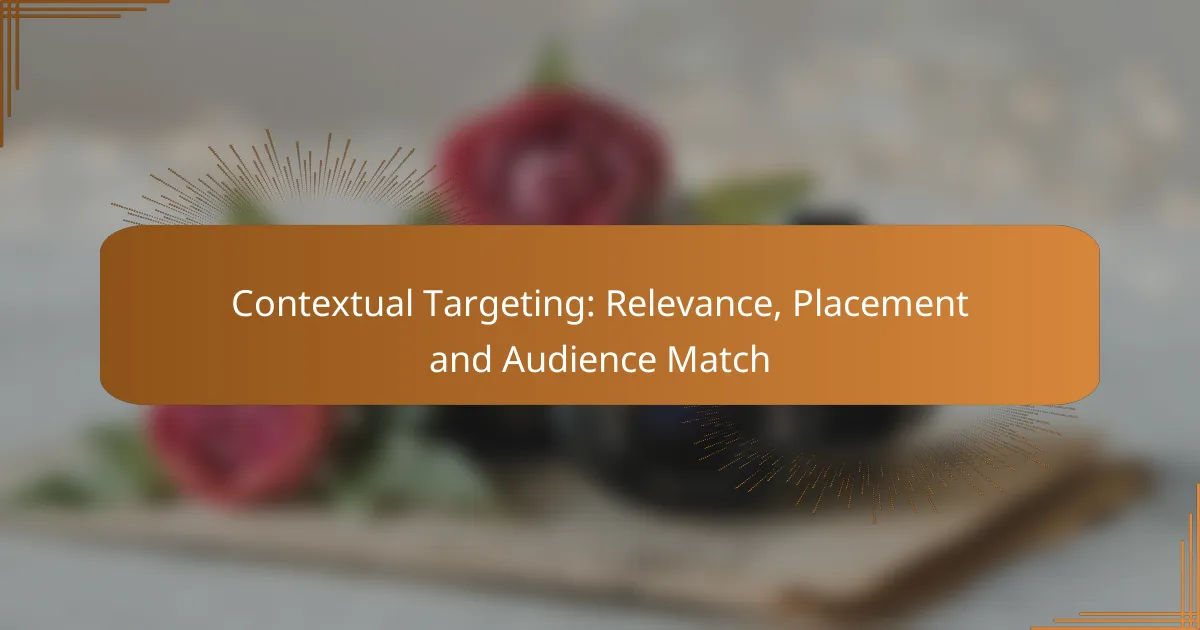Contextual Targeting: Relevance, Placement and Audience Match