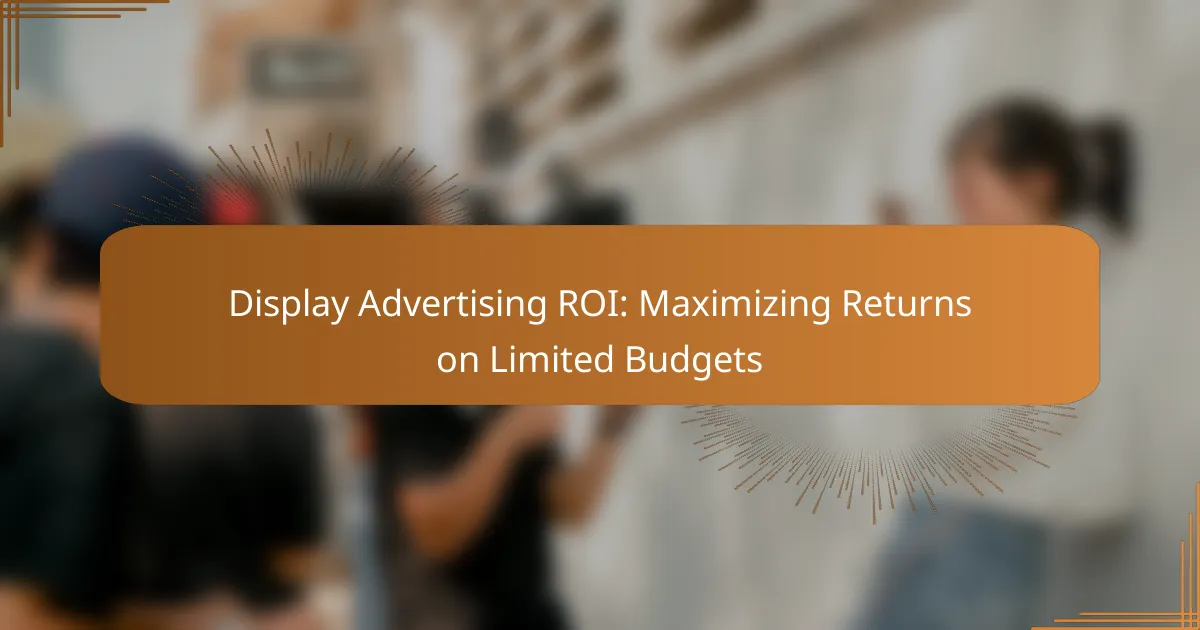 Display Advertising ROI: Maximizing Returns on Limited Budgets