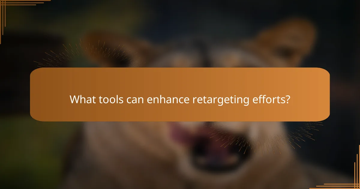 What tools can enhance retargeting efforts?